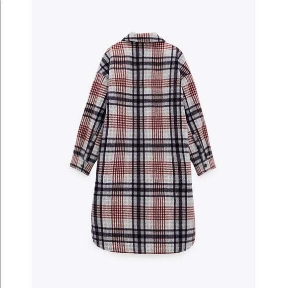 Zara long plaid overshirt - Picture 13 of 16
